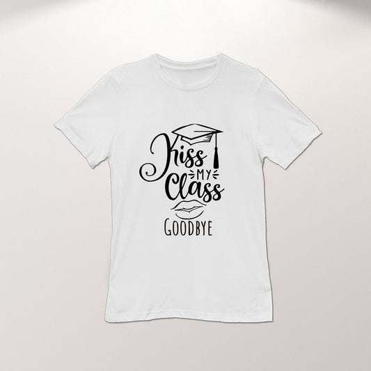Graduate Shirt Class of 2023, Graduation Unisex T-shirt Prom 2023 Graduation Gifts "Kiss My Class Goodbye""