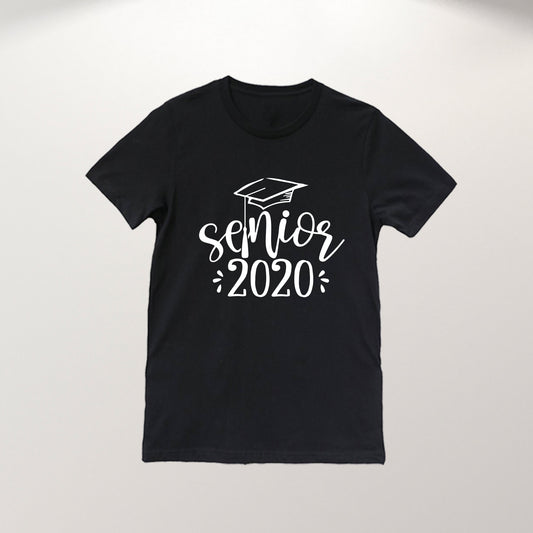 Graduation Shirt Class of 2023, Virtual Graduation Unisex T-shirt Quarantine Gifts Script Text Made in USA 3001CG0112