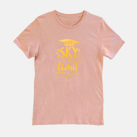 Graduation Peach Shirt Class of 2023 Real Foil Shirt Inspirational Tee Shirts Unisex T-shirt Comfortable Fashionable Stylish Made in USA
