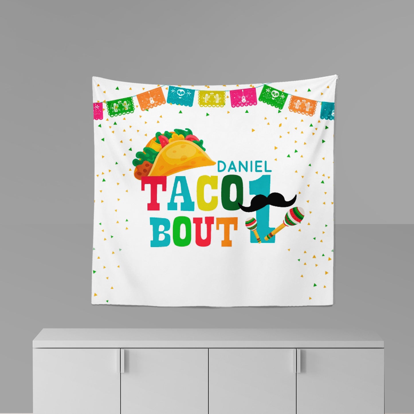 Fiesta themed 1st Birthday Backdrop,Cinco de Mayo Decorations,Taco about 1 Backdrop,UNO Fiesta Decorations, Printed or Printable File