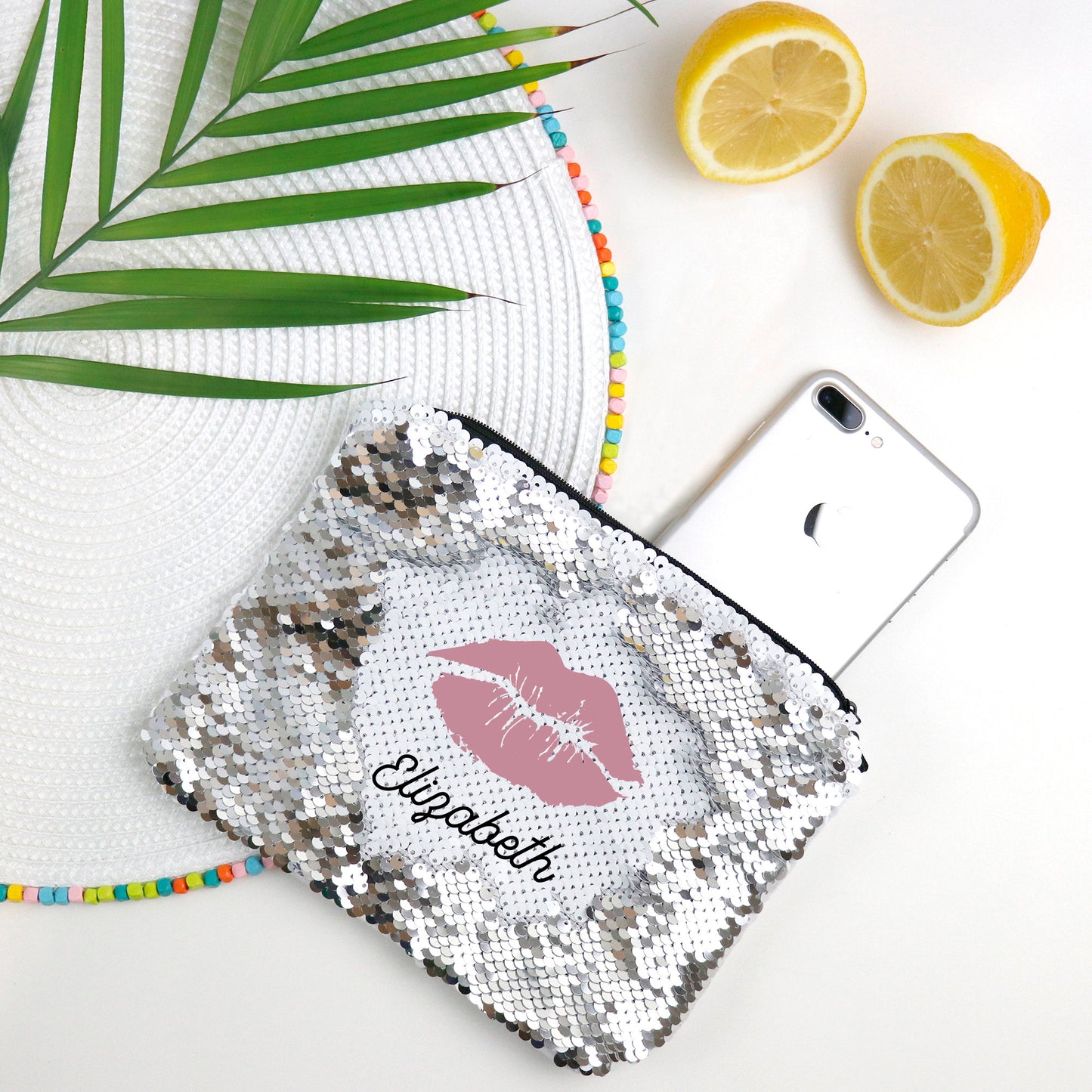 Flippy Makeup Bag Sequin Reversible Cosmetic Bag Makeup Cosmetic Bag Personalized CUSTOM NAME Best Friend Gift Bridesmaid Gift,Gift for Her