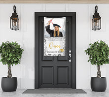 Load image into Gallery viewer, Graduation Party Backdrop Personalized Vinyl Banner,Graduation any school colors or text,Class of 2023 Congrats Grad Decor Printed BGR0029
