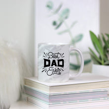 Load image into Gallery viewer, Marble Mug Fathers Day Gift from Wife Dad Coffee Mug Fathers Day Gift Ideas Dad Tea Mug Personalized Ceramic Mug Dishwasher &amp; Microwave Safe
