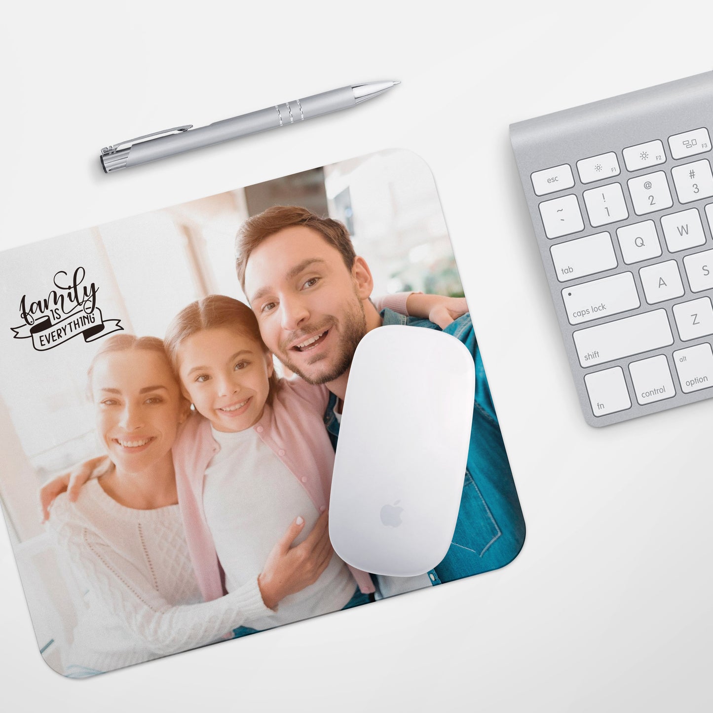 Photo Mouse Pad Fathers Day Gift from wife Family is everything Mouse Pad Fathers Day Gift Ideas Dad Office decor Personalized Mouse Pad