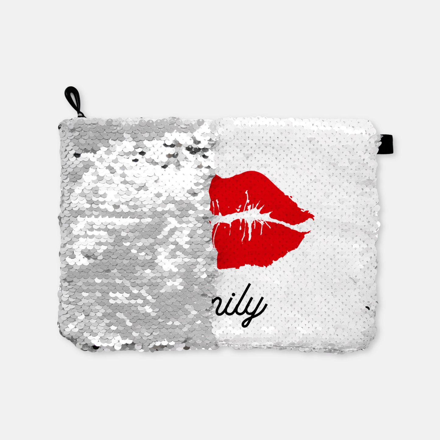 Sequin Reversible Cosmetic Bag Makeup Cosmetic Bag Personalized Flippy Makeup Bag CUSTOM NAME Best Friend Gift Bridesmaid Gift,Gift for Her