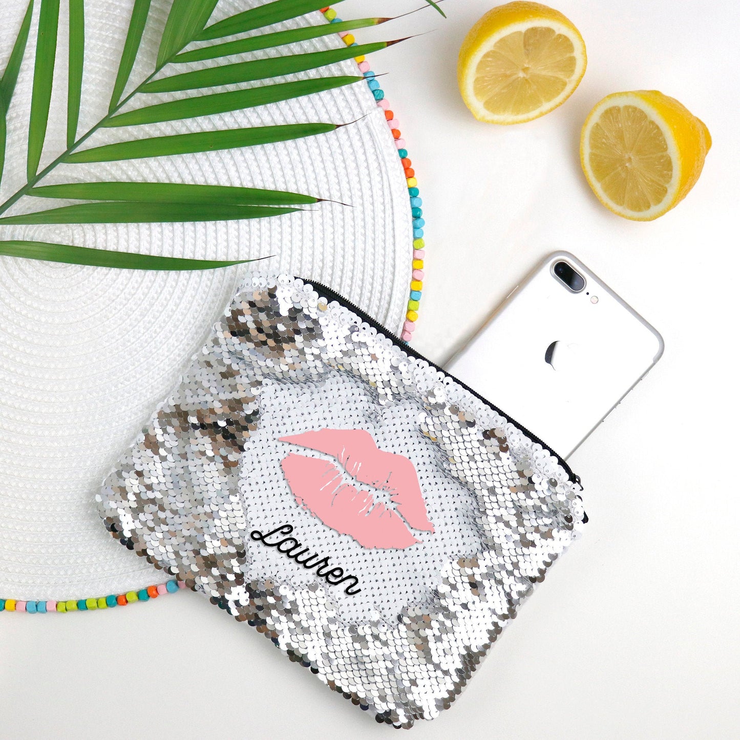 Flippy Makeup Bag Sequin Reversible Cosmetic Bag Makeup Cosmetic Bag Personalized CUSTOM NAME Best Friend Gift Bridesmaid Gift,Gift for Her