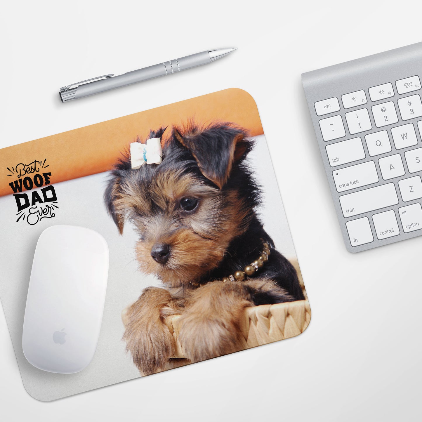 Dog Dad Photo Mouse Pad Fathers Day Gift from Wife Pet Dad Mouse Pad Fathers Day Gift Ideas Home decor Personalized Mouse Pad Christmas Gift