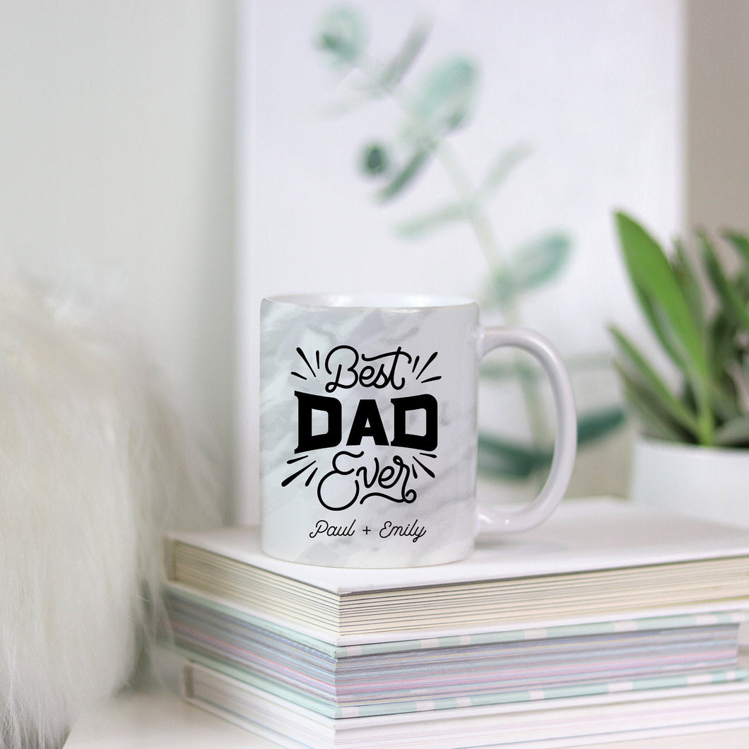 Marble Mug Fathers Day Gift from Wife Dad Coffee Mug Fathers Day Gift Ideas Dad Tea Mug Personalized Ceramic Mug Dishwasher & Microwave Safe