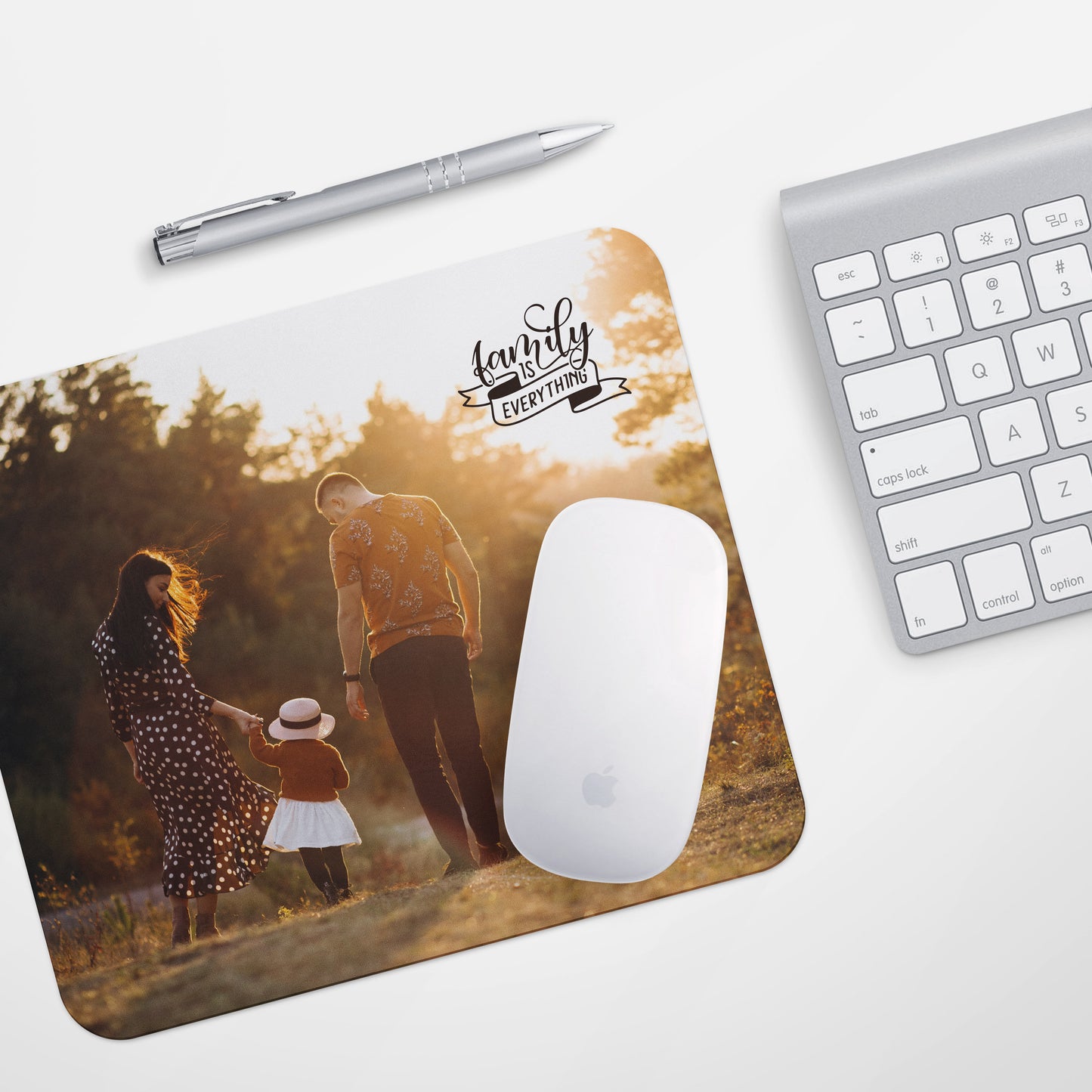 Photo Mouse Pad Fathers Day Gift from wife Family is everything Mouse Pad Fathers Day Gift Ideas Dad Office decor Personalized Mouse Pad
