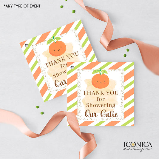 Little Cutie Favor Tags, Little Cutie Thank You Tags, Gift tags, Fruits Favor Labels