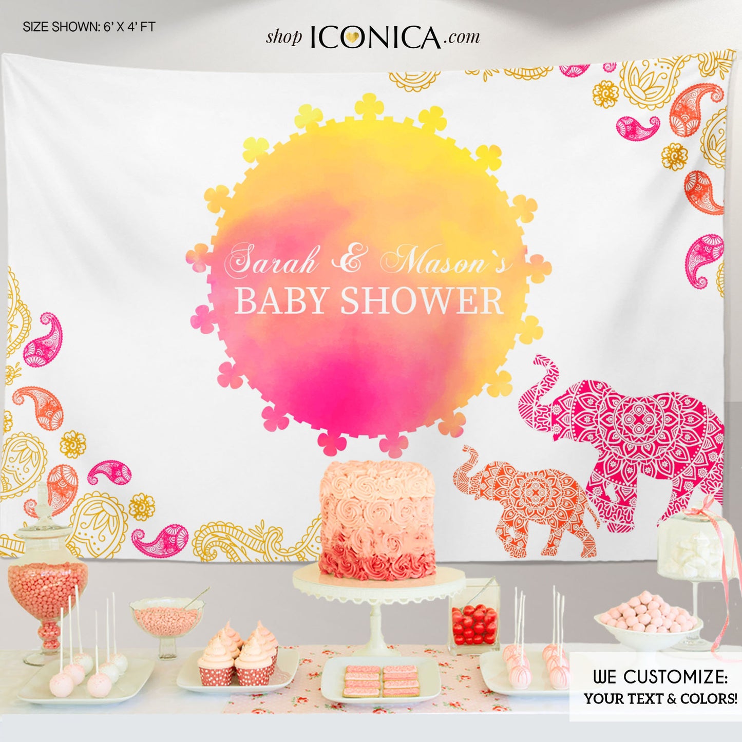 30 Personalized Labels Printed Moroccan Hand Sanitizer Labels Elephant Antibacterial Labels Bollywood Stickers for Antibacterials