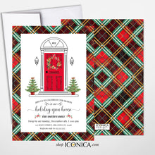 Load image into Gallery viewer, Holiday Open House Card-Christmas Tree Card-House Warming Cards-Handmade Cards-Christmas Cards
