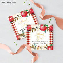 Load image into Gallery viewer, Apple Party Favor Tags Apple of my eye Thank You Tags Fall Gift tags Apple Party Favor Labels
