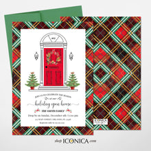Load image into Gallery viewer, Holiday Open House Card-Christmas Tree Card-House Warming Cards-Handmade Cards-Christmas Cards

